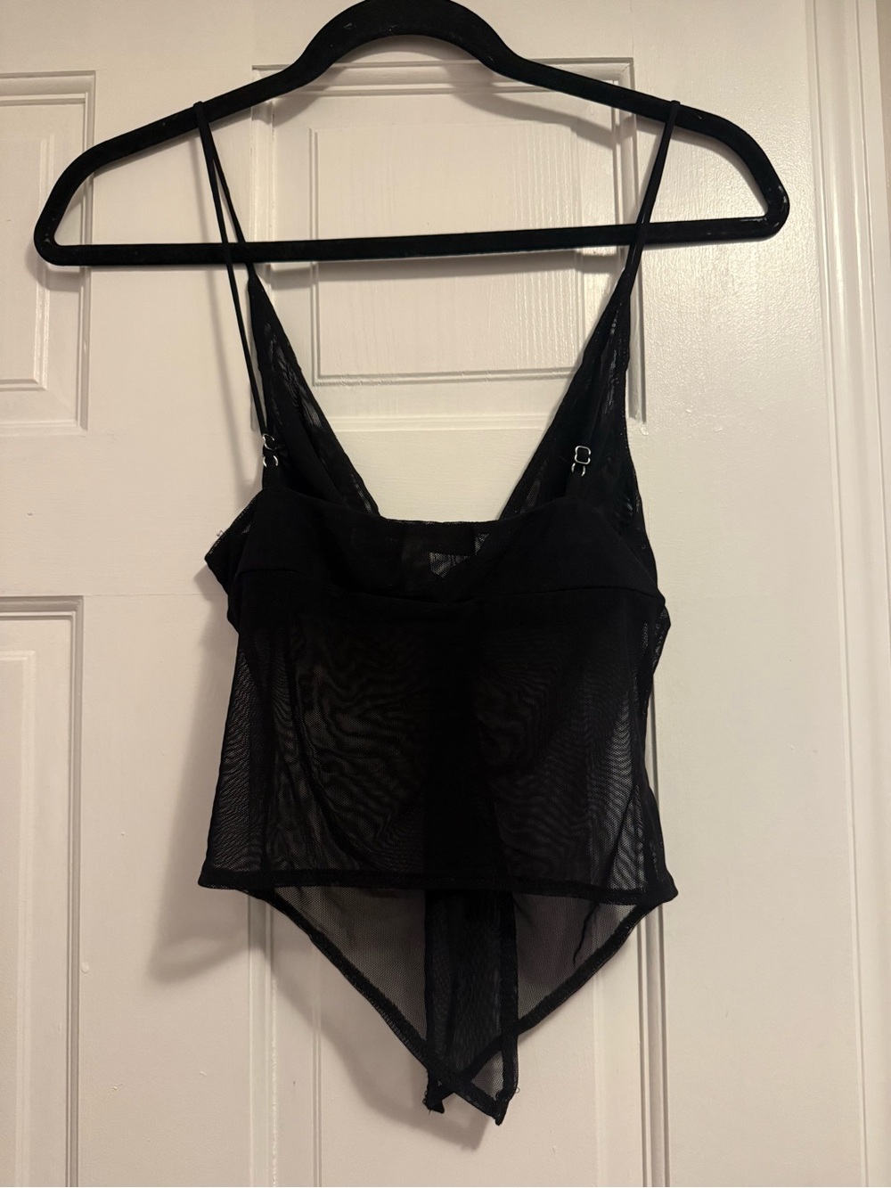 BDG Black Sheer Mesh Tank Bodysuit